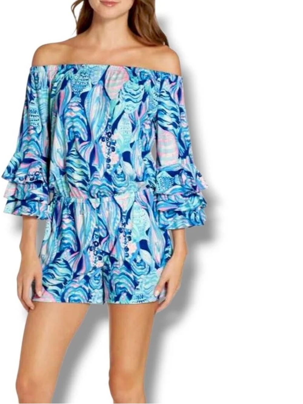 Lily Pulitzer off the shoulder romper